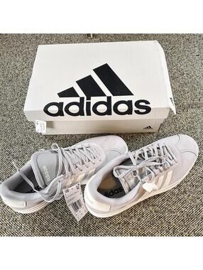NIB Adidas VL Court Bold Platform Grey White